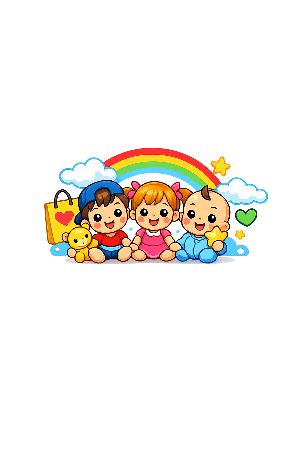 Cute Bunny Print T-Shirt