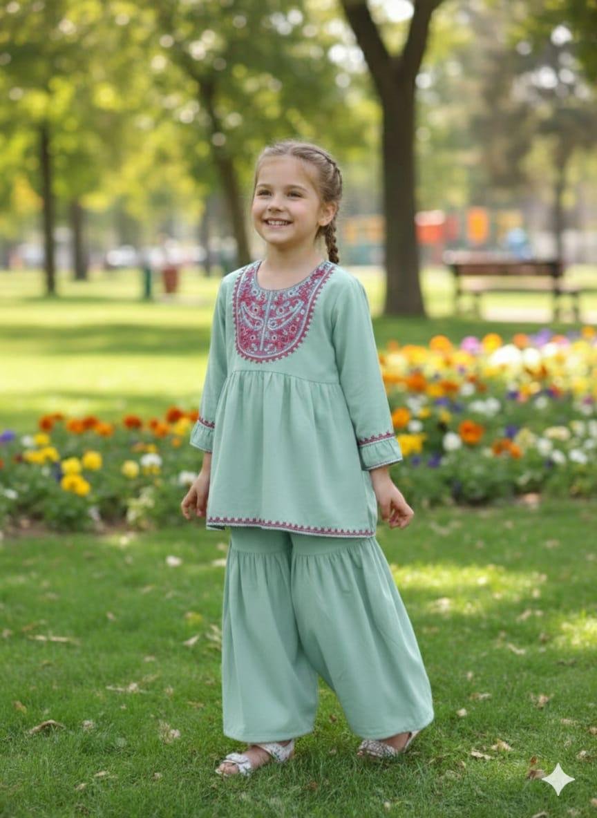 Light Green Stylish Shalwar Kamees
