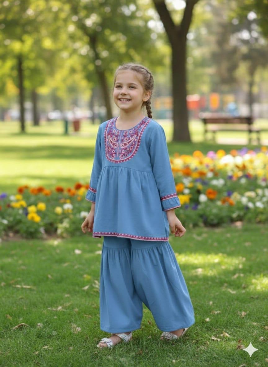 Light Blue Shalwar Kamees